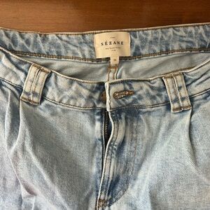 Sézane High Rise Light Blue Jeans